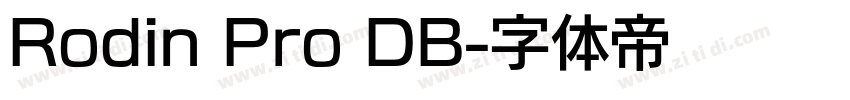 Rodin Pro DB字体转换